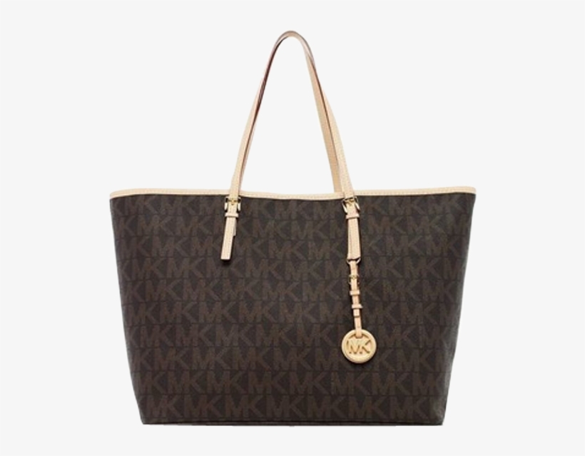 Michael Kors Jet Set Travel Tote - Brown Michael Kors Jet Set Tote, transparent png download