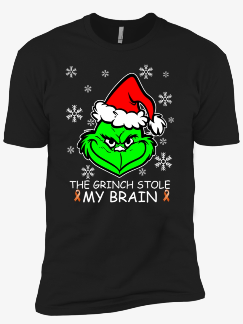 The Grinch Stole My Brain Multiple Sclerosis Shirt, transparent png download