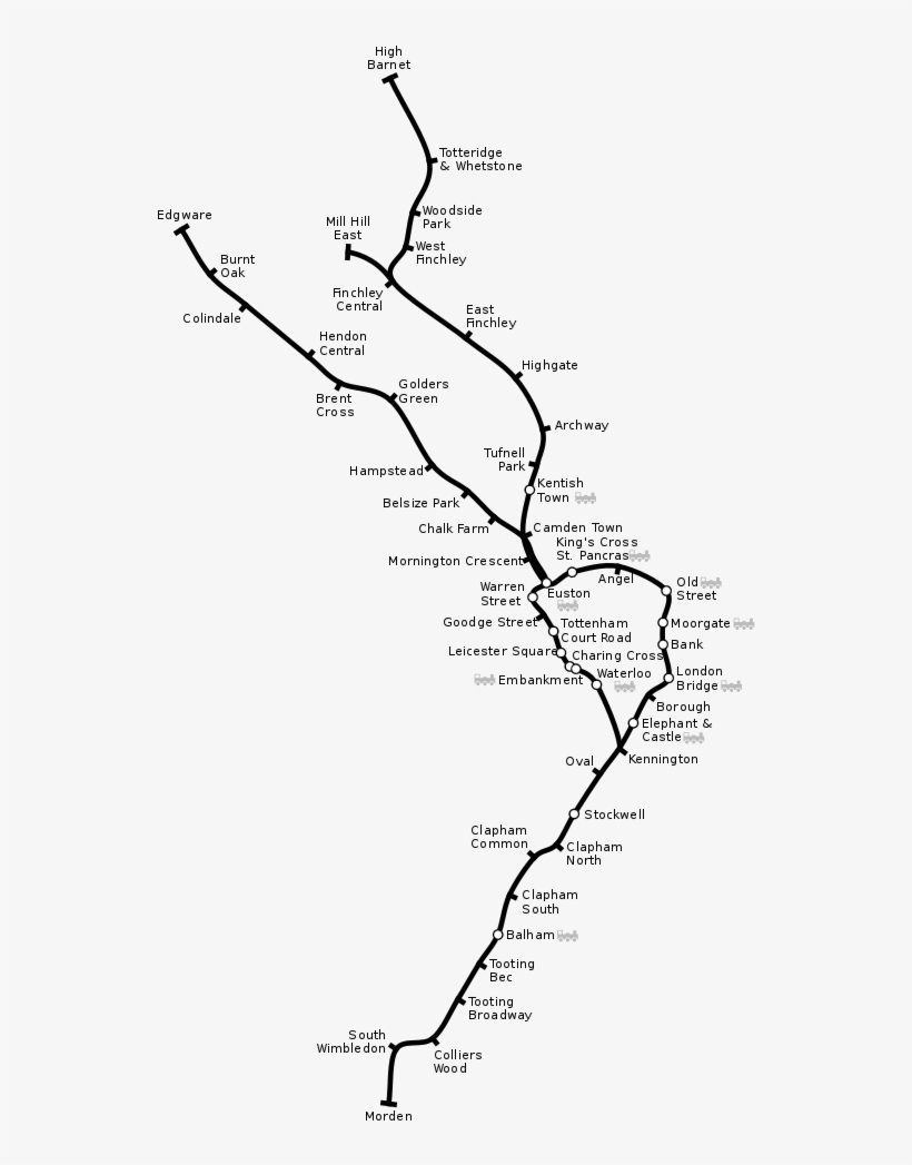 File - Northern Line - Svg - Northern Line, transparent png download