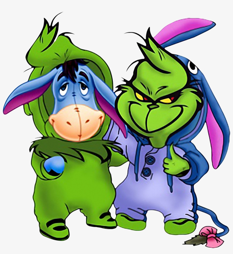 Best Friends Eeyore And Grinch Shirt, Sweater, Hoodie, - Winnie The Pooh (life Size Stand Up), transparent png download