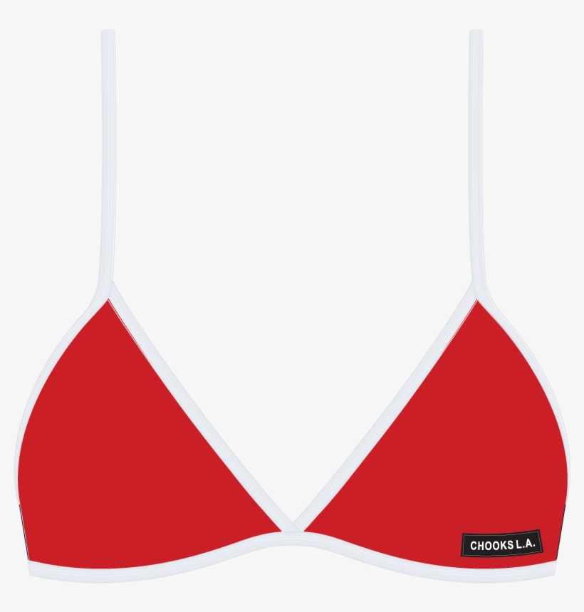 Bay Red Bikini Top - Brassiere, transparent png download