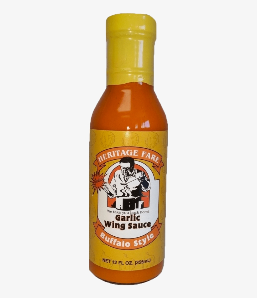 Garlic Chicken Wing Sauce 12 Oz Bottle - Beer Bottle, transparent png download
