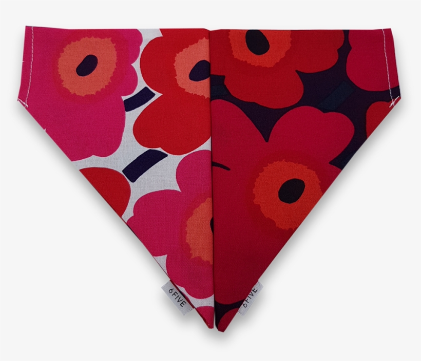 6five Reversible Red Bandana In Marimekko Fabric - Motif, transparent png download