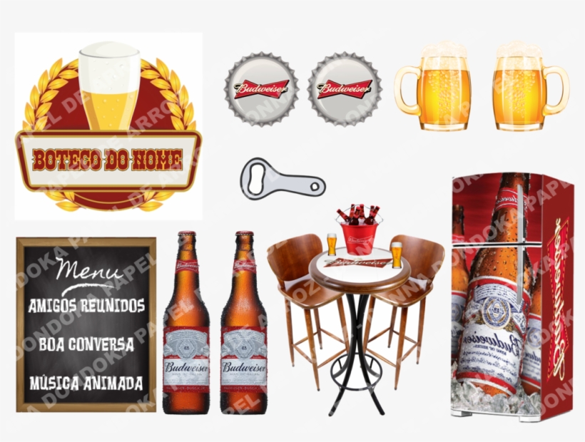 Boteco Budweiser - Topper - Botequim, transparent png download