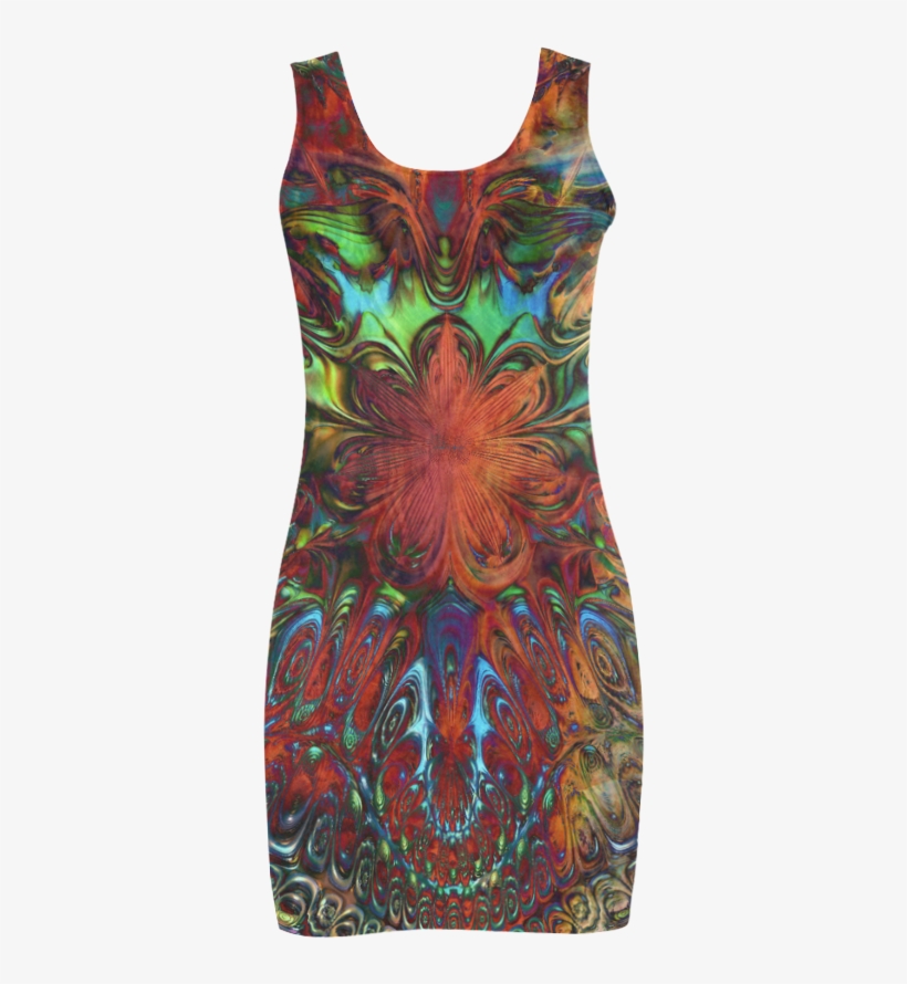 Seventies Retro Hippie Floral - Day Dress, transparent png download