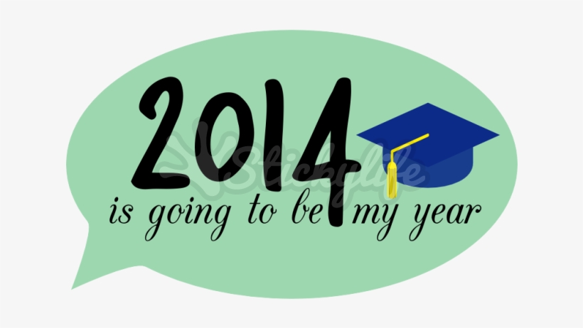 2014 Speech Bubble Decal - Calligraphy, transparent png download