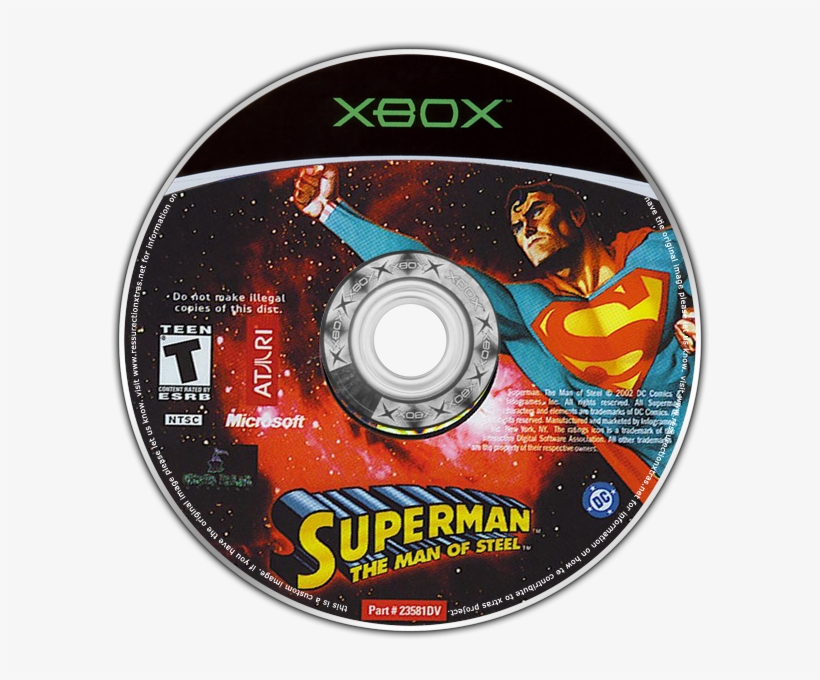 The Man Of Steel - Pacman World 3 Xbox Cover, transparent png download