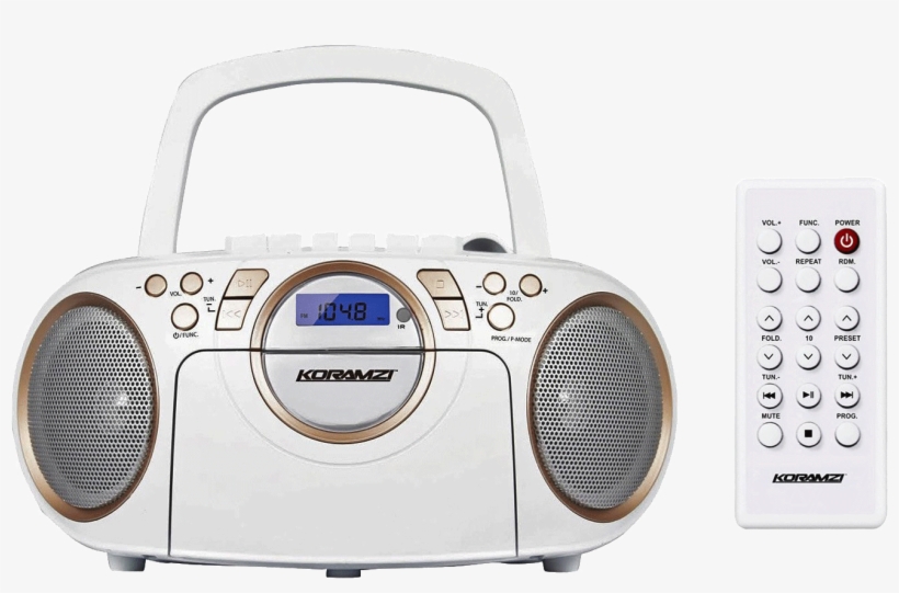 Koramzi Portable Cd Boombox Full Range Stereo Sound - Portable Cd Player, transparent png download
