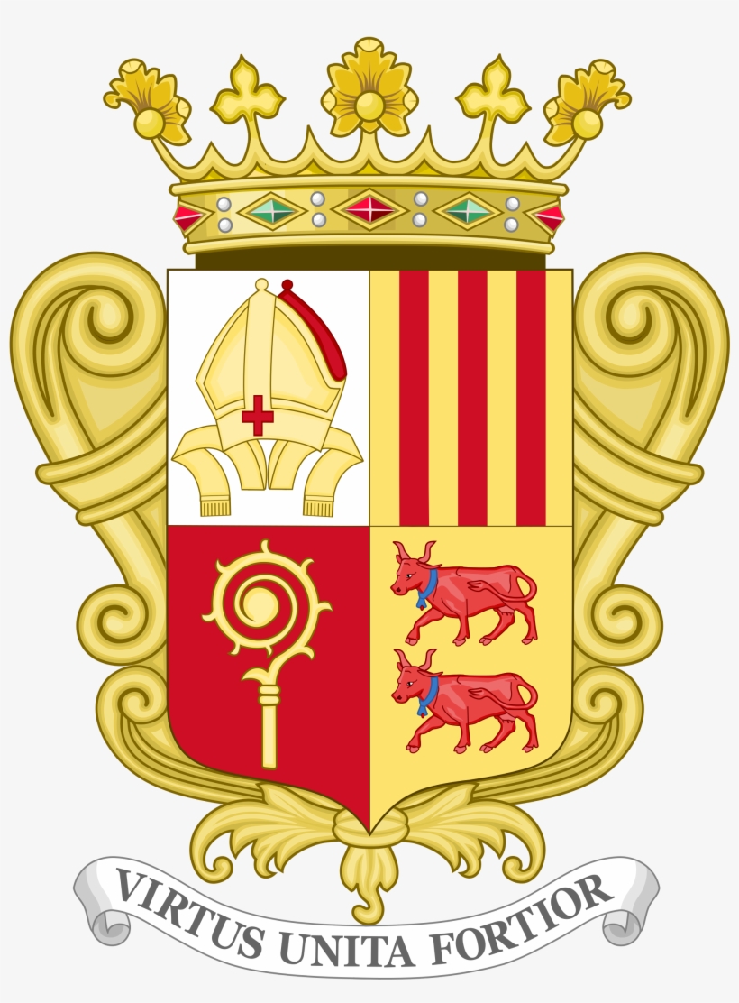 Vector Royalty Free Stock File Historical Coat Of Arms - Arms Of Andorra, transparent png download