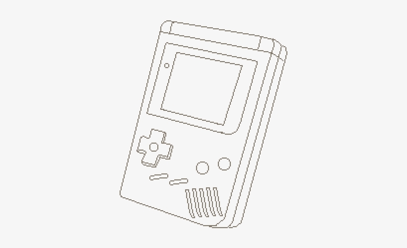 Pixilart G A M E B O - Video Game Console, transparent png download