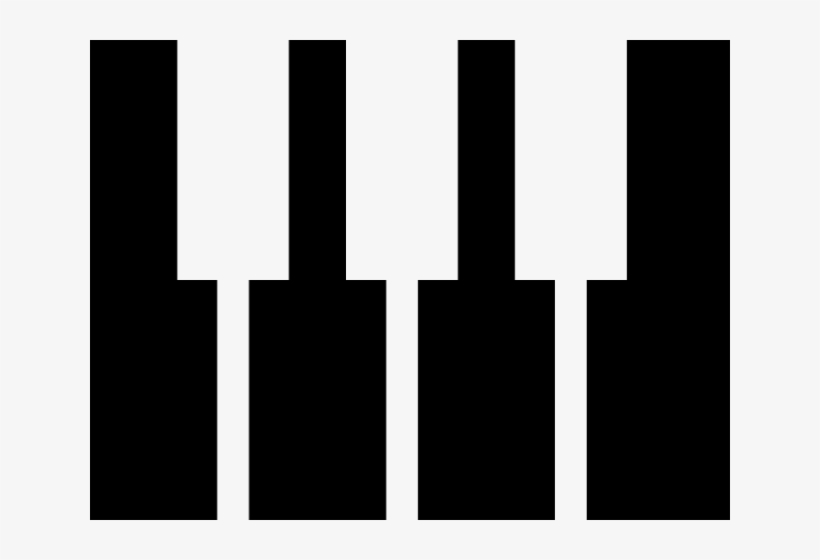 Piano Keys Png - Silueta De Piano, transparent png download