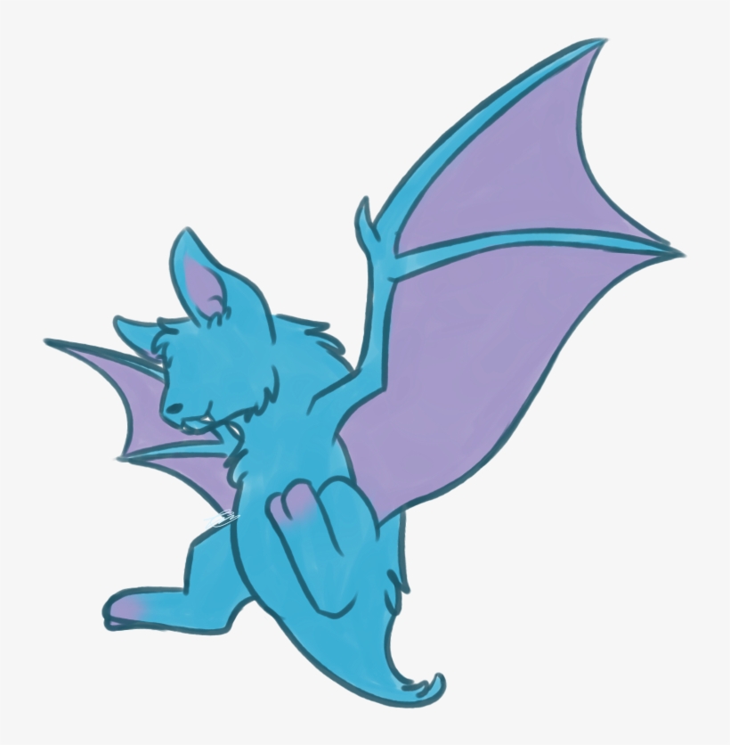 I Never Thought I Could Like A Zubat At All - Cartoon, transparent png download