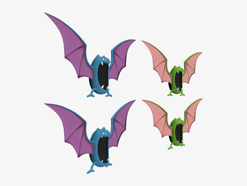Golbat 3d Model - Illustration, transparent png download
