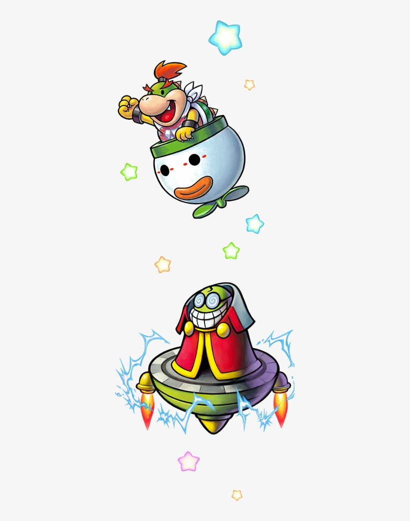 Bowser Jr Right Stars - Mario And Luigi Bowsers Inside Story Plus Bowser Jrs, transparent png download
