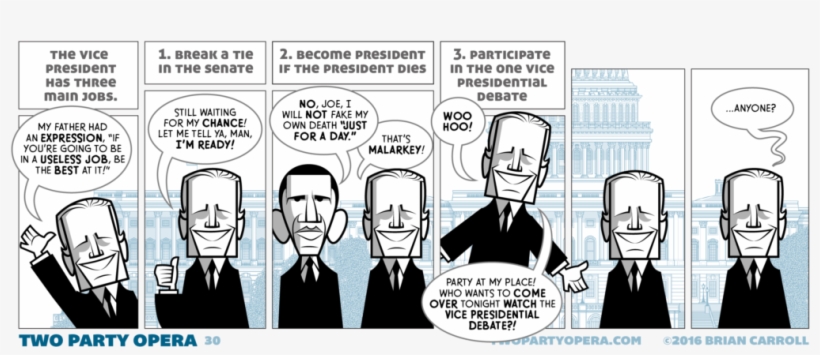 Vice Presidential Debate - Cartoon, transparent png download