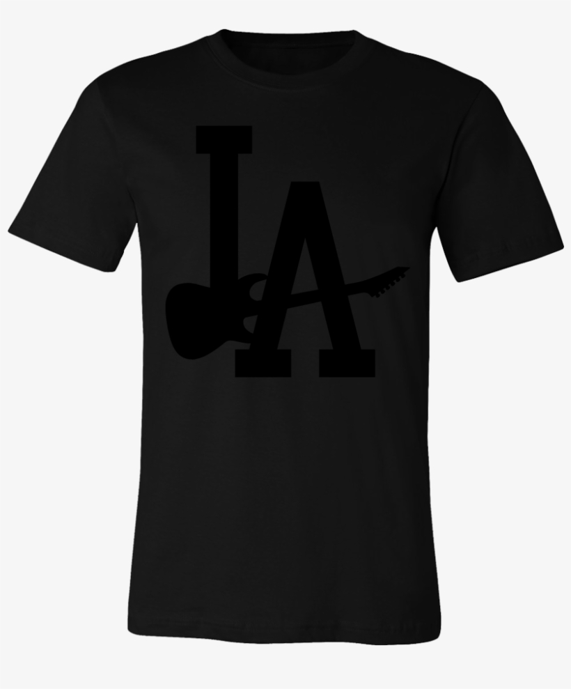 Thrasher Threads "la Guitar" Tee - Bella Canvas 3001 Black, transparent png download
