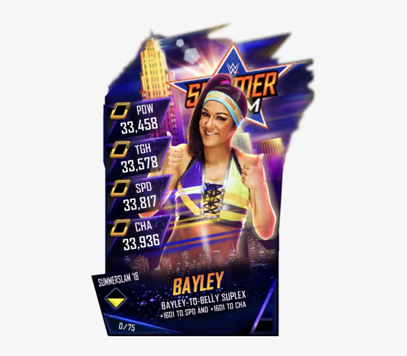 Bayley S4 21 Summerslam18 Fusion - Wwe Supercard Bayley Summerslam 18, transparent png download