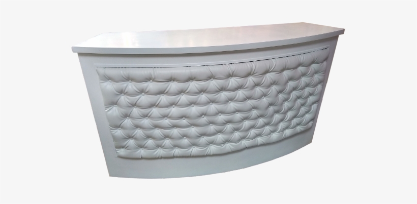 White Tufted Curved - Coffee Table, transparent png download