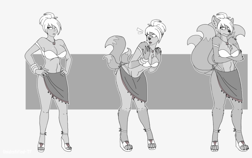 Cmsn - Kitsune Riven - Cartoon, transparent png download