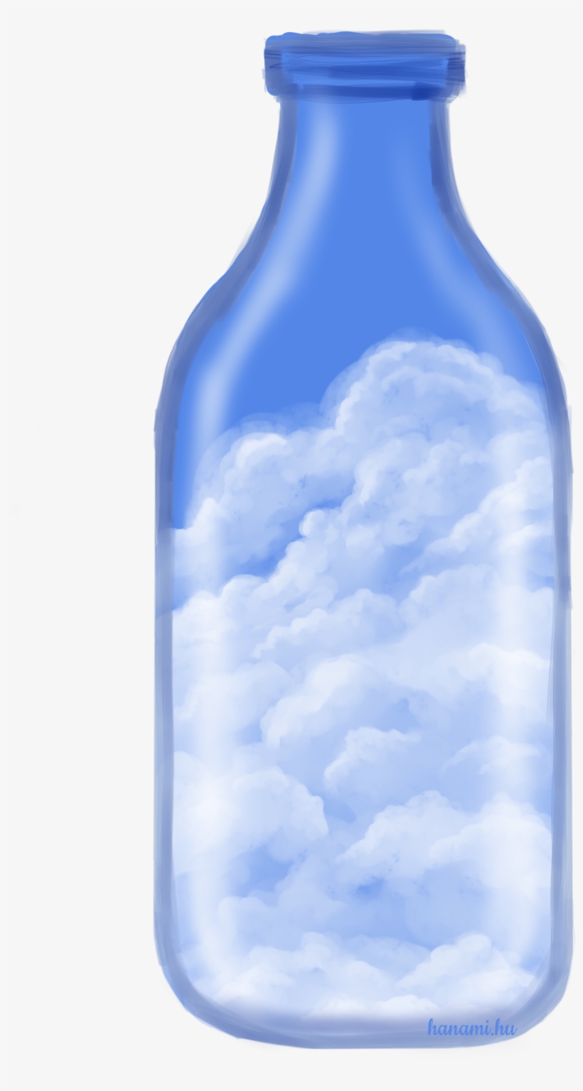 Clouds In A Bottle Forgot To Post This Here, Oops - Glass Bottle, transparent png download