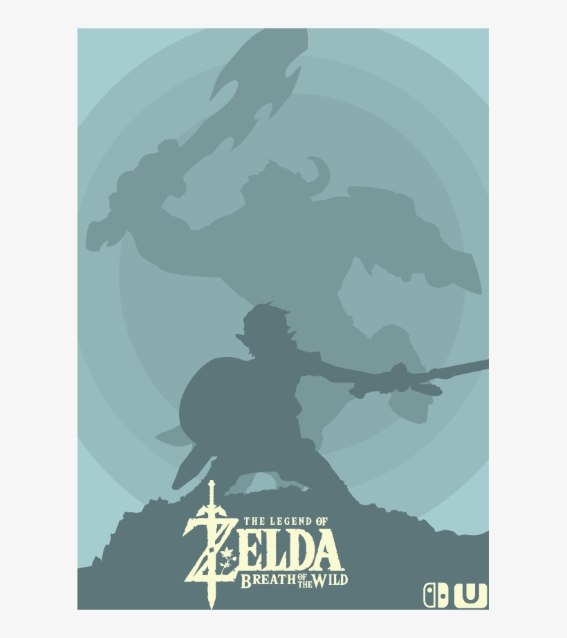 Breath Of The Wild Minimalist Poster - Legend Of Zelda Breath Of The Wild Minimalist, transparent png download