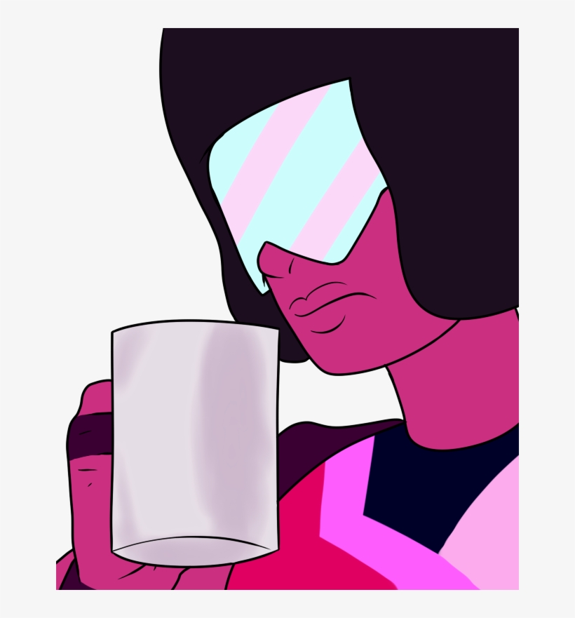 Coffee Breakfast Pink Purple Cartoon Clip Art - Steven Universe Drink Coffee, transparent png download