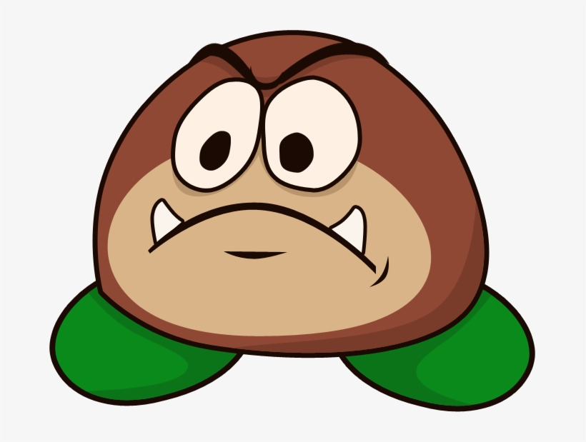 Lonely Goomba - Cartoon, transparent png download