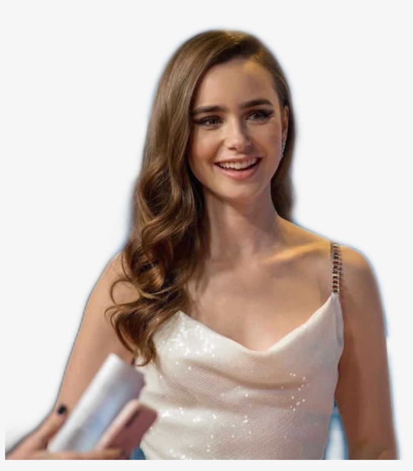 Lilycollins Sticker - Lily Collins, transparent png download