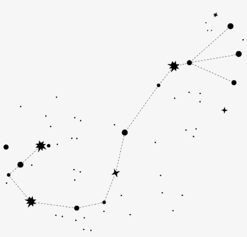 Stars Constellations Art Sticker - Circle, transparent png download