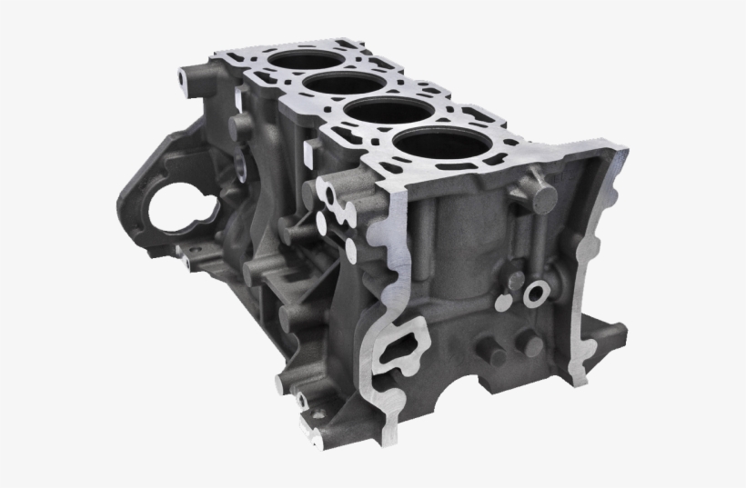 Precision Cast Aluminum Block - Engine, transparent png download