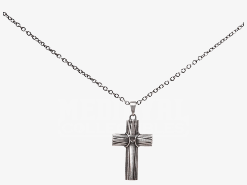 Rustic Cross Necklace - Cross Necklace Png, transparent png download
