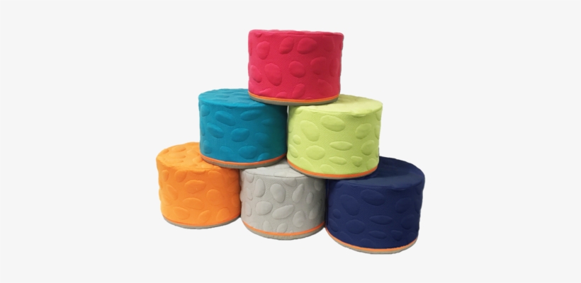Pebble Pouf In Poppy - Ottoman, transparent png download