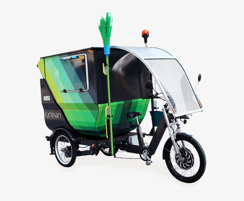 Cyclean Is An Electric Tricycle With Pedal Assist And - Electric Tricycle Waste Collection, transparent png download