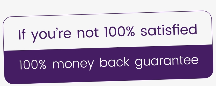 Money Back Guarantee - Lavender, transparent png download