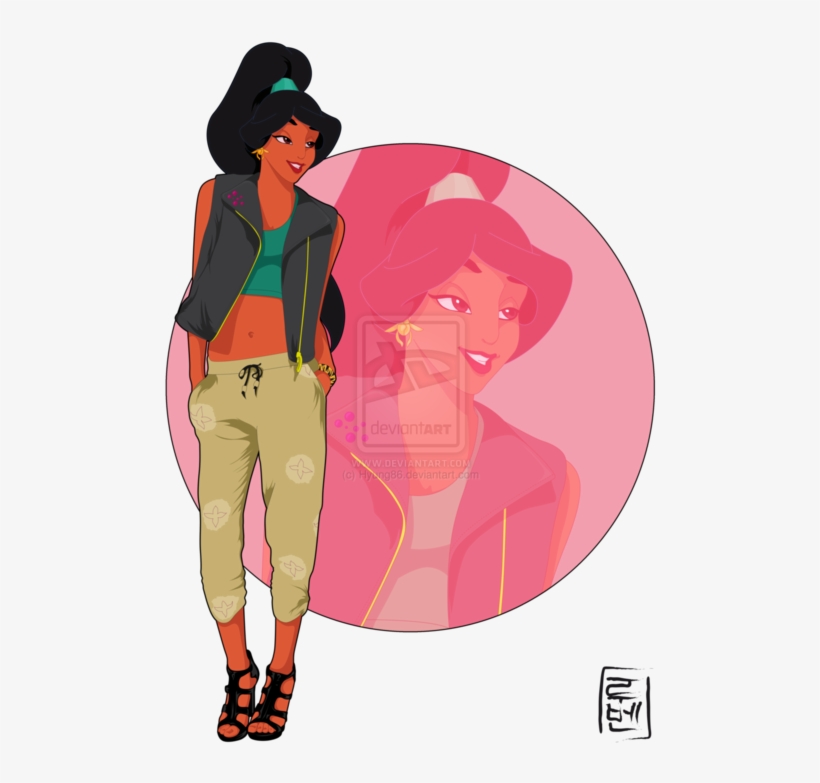 Disney, Jasmine, And Aladdin Image - Modern Aladdin And Jasmine, transparent png download