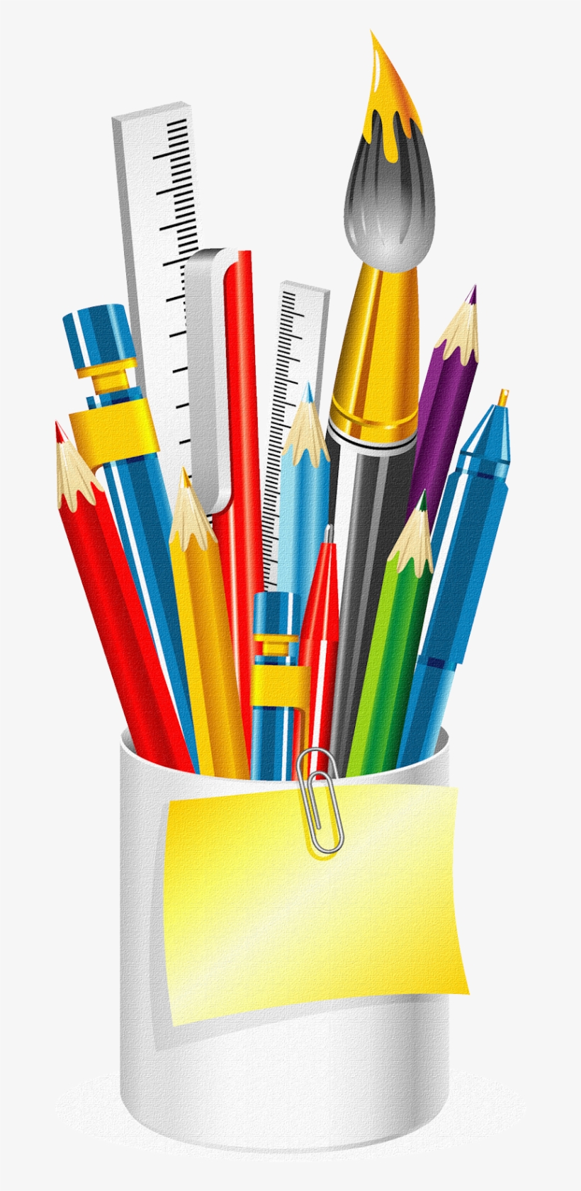 Clipart Resolution 666*1600 - School Supplies Clipart Png, transparent png download