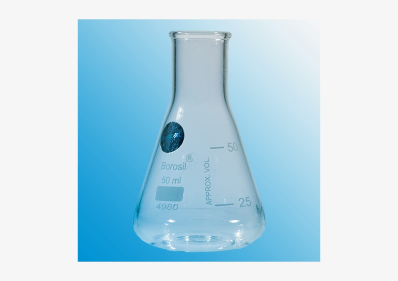 Borosil Conical Flasks Without Rim, transparent png download