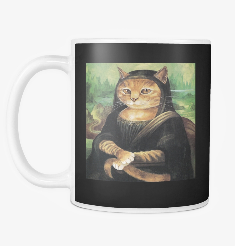 Drinkware Mona Lisa Meow Mug - Susan Herbert, transparent png download
