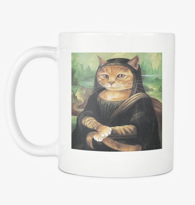 Drinkware Mona Lisa Meow Mug, transparent png download