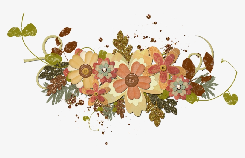 Fall Flower Png - Autumn Flower Png, transparent png download