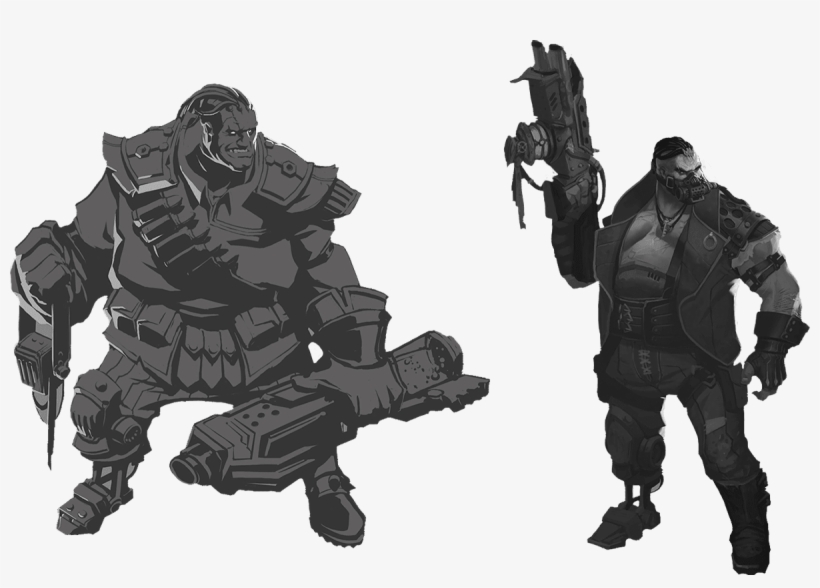 Riot's Original And Modified Versions Of Boggin's Concept - Lol Urgot Rework 2017, transparent png download