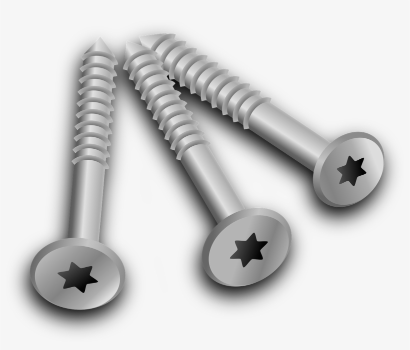 Types Of Screws - Screws Clipart, transparent png download