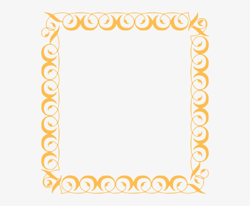 Golden Border Art Clip, transparent png download