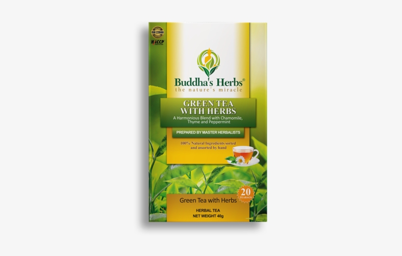 Buddha's Herbs Organic Chamomile Tea, 22-count Tea, transparent png download