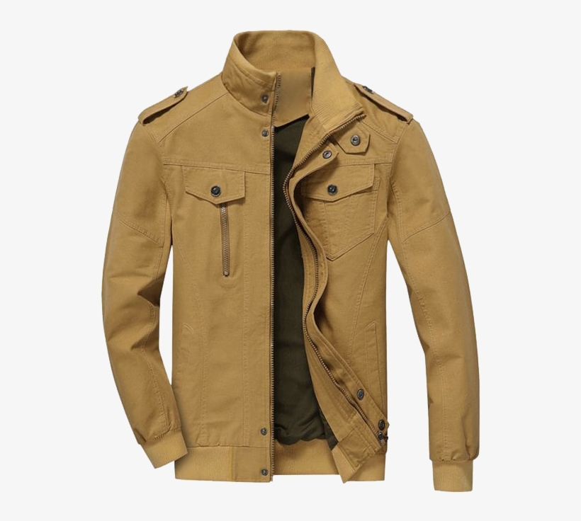 Newchic M-6xl Casual Military Style Cotton Jackets, transparent png download