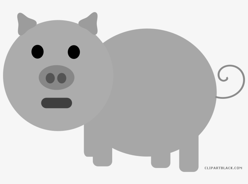 Grayscale Animal Free Black White Images Clipartblack - Birthday Wishes Funny Food, transparent png download