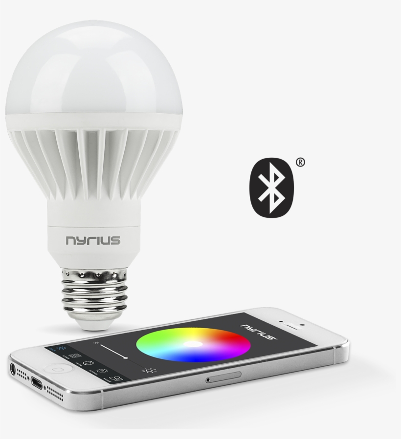 Nyrius Wireless Smart Led Multicolor Light Bulb, transparent png download