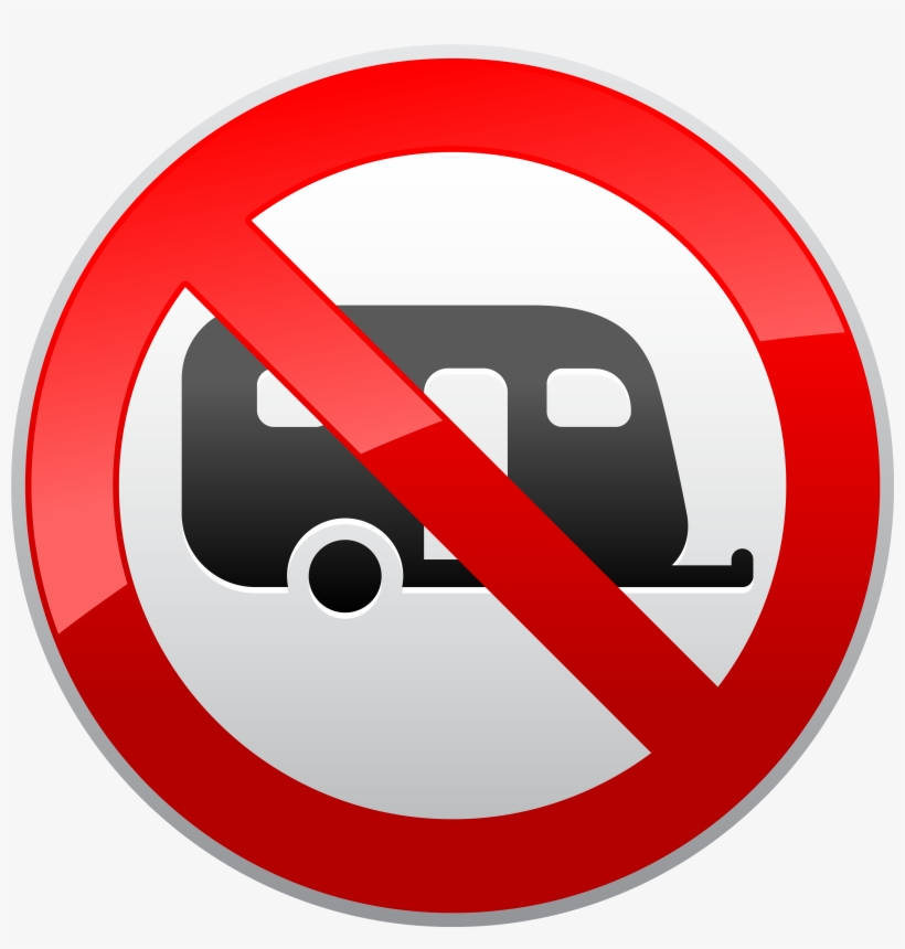 No Caravans Camping Sign Png Clipart - 18 Alkohol, transparent png download