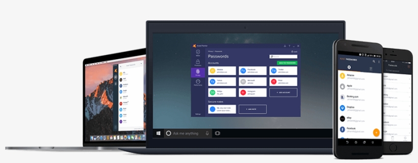 2018's October, All In One Avast Password Manager Lifetime - Led-backlit Lcd Display, transparent png download