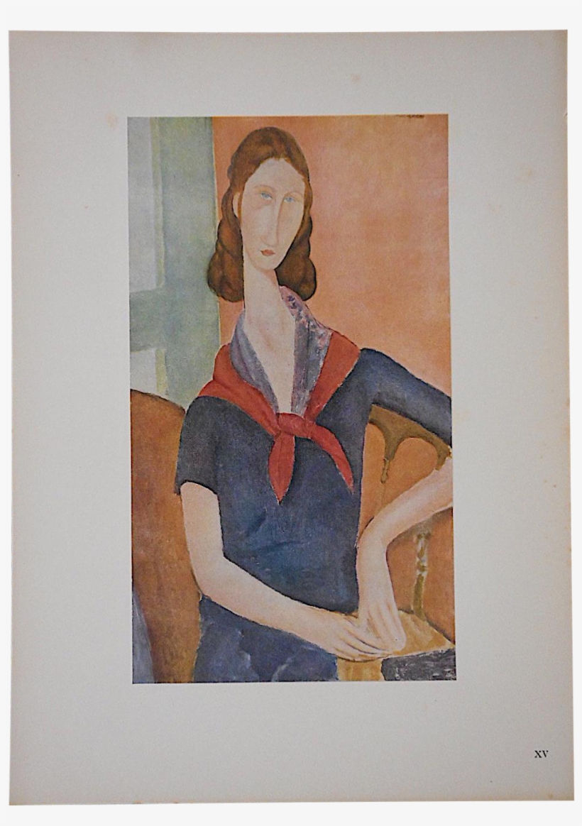 Explore Modigliani And More - Amedeo Modigliani - Jeanne Hebuterne (with A Scarf), transparent png download